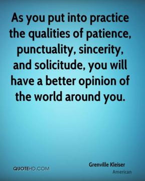 Grenville Kleiser - As you put into practice the qualities of patience ...