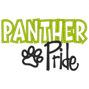 Sayings (3069) Panther Pride Applique 5x7