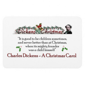 Dickens A Christmas Carol Quote Magnet