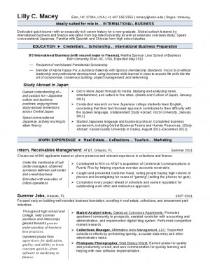 entry level international business resume 1 png