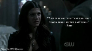 Ruby quote Supernatural