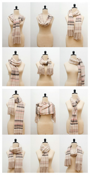 12 Stylish Ways to Tie a Scarf ~ Who would have thought that a scarf ...