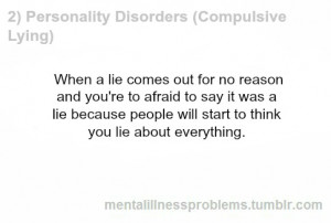 compulsive lying personality disorder