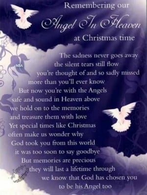 Missing My Mom In Heaven Quotes Our angel in heaven at