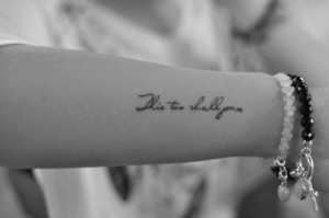 ... somewhere demure where you can't really see it unless you want to show