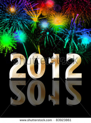 Year Fireworks Clipart on Happy New Year 2012 With Fireworks ...