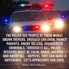 Hand Painted Police Poem / Prayer Sign