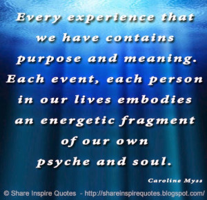 Energetic People Quotes Each event, each person in our