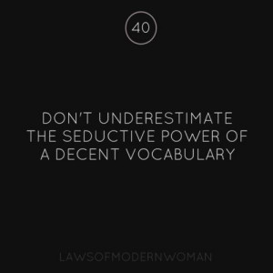 good vocabulary is very sexy