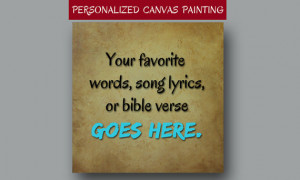 Personalized, Canvas quote, Song lyric, Love quotes, Bible verse ...