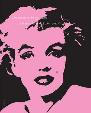 Marilyn Monroe Art Print with Quote