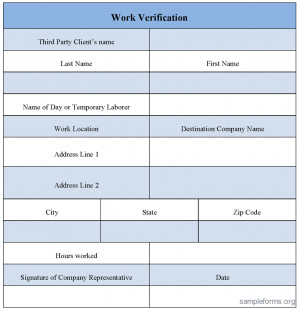 16996 Sample Work Authorization Form
