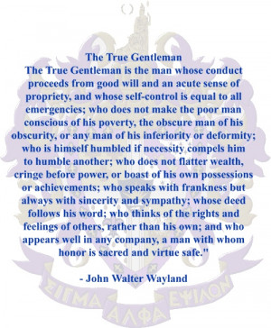 The True Gentleman - john walter wayland
