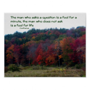 Autumn Foliage Field Inspirational Quote Poster