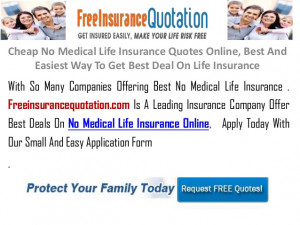Life Insurance Quotes Online ~ Cheap No Medical Life Insurance Quotes ...