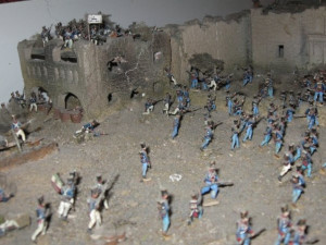 Tides War Battle The Alamo Diorama