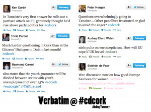 Verbatim #3, Tweet based quotes from #cdcork