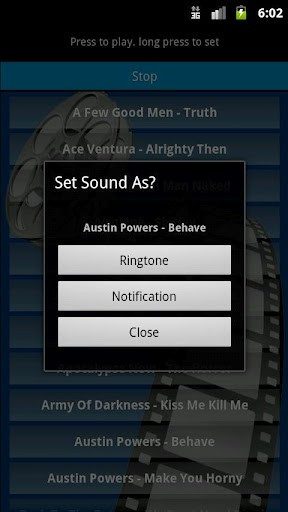 View bigger - Famous Movie Quote Ringtones for Android screenshot