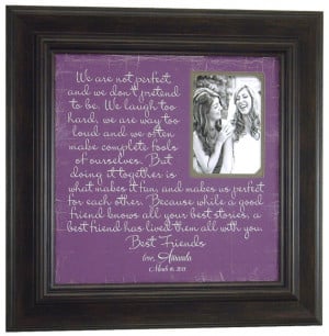 Best Friends, Sister, Maid Of Honor, Friend Gift, Custom Picture Frame ...