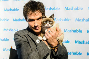 Ian Somerhalder Parties with Grumpy Cat at SXSW 2013, Looks Casual and ...