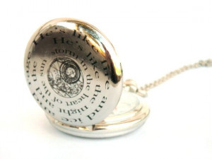 Doctor Who Pocket Watch WORKING Watch with Chameleon Arch and Quote by ...