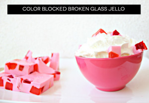 Dessert // COLOR BLOCKED BROKEN GLASS JELLO RECIPE