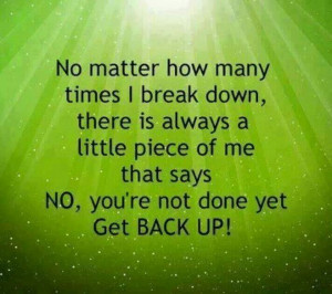 Get back up / quotes for strength