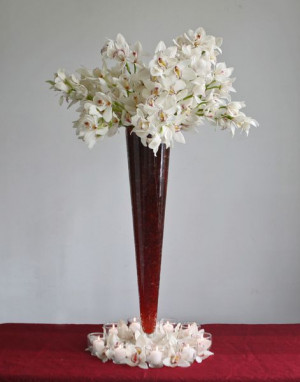hot sale tall colored glass vases wedding centerpiece