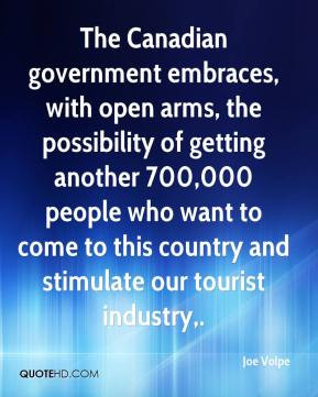 The Canadian government embraces, with open arms, the possibility of ...