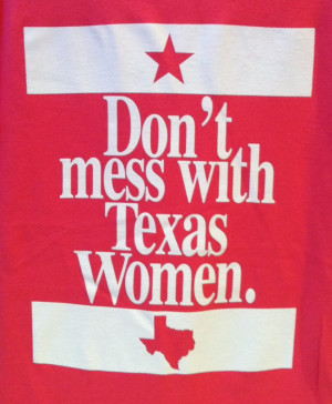 Don't Mess with Texas Women T-shirt ... a bright pink best-seller ...
