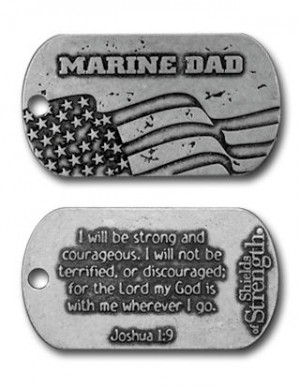 marine dad dog tag necklace