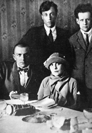 Boris Pasternak, Sergei Eisenstein, Vladimir Mayakovsky y Lili Brik ...