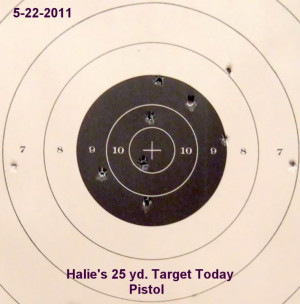 Laser Pistol Target Practice
