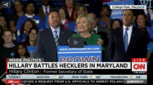 Hillary Clinton Faces Hostile Opposition From Heckling Immigration ...