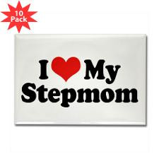 Love My Stepmom Rectangle Magnet (10 pack) for