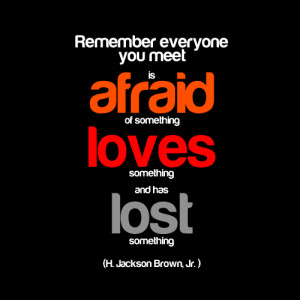 ... meet is afraid of something, loves something and has lost something