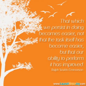 Great quote from Ralph Waldo Emmerson