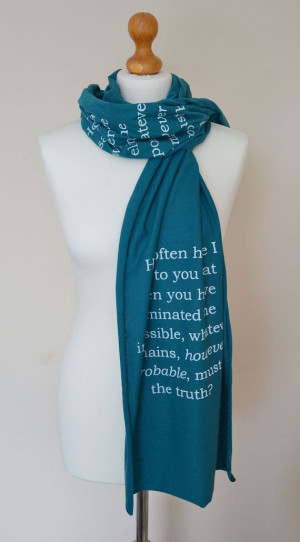 Sherlock Holmes quotes book scarf!