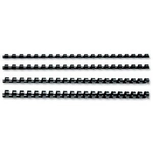 Star Binding Combs Plastic 21 Ring 55 Sheets A4 8mm Black Pack 100