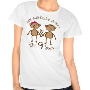 Funny 9th Wedding Anniversary Gifts T-shirts