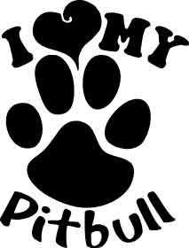 pitbull pride | LHC Pitbull Pride - I Love my Pitbull White Window ...