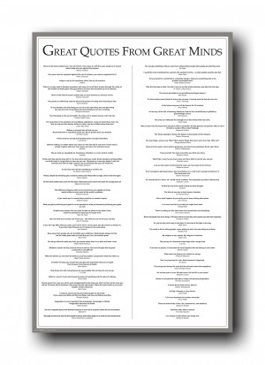 Details about Great Quotes From Great Minds 24X36 Poster 4847