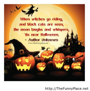 When Witches Go Riding And Black Cats Are Seen, The Moon Laughs And ...