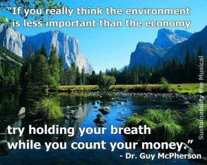 Keep Earth Green Environmental Quote