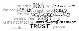 just don't trust people