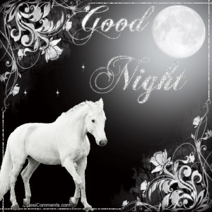 Good Night Horse Glitter