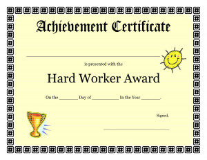 Shinning Star Achievement Certificate To Print