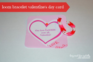 We printed a basic little graphic on white paper, “Our love LOOMS ...