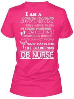 ob nurse more ob nursing here nurses t shirt limited editing jersey ...