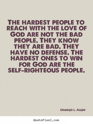 Self Righteous People